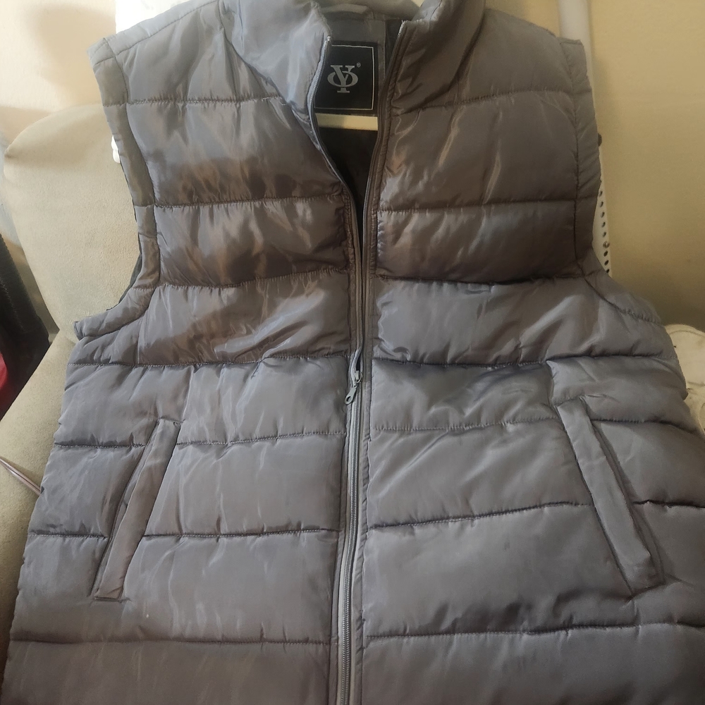 Gray Puffer Vest